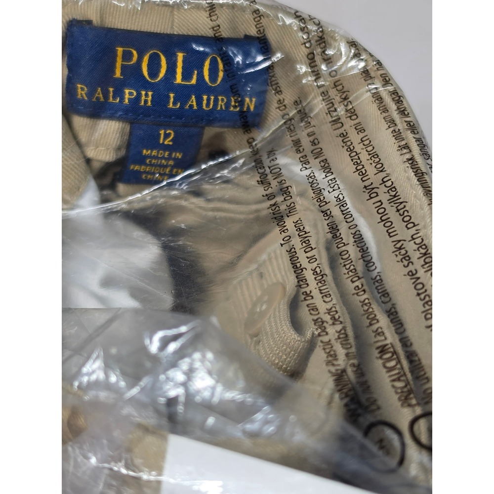 Polo Ralph Lauren Boys Size 12 Khaki Chino Pants New With Tags 313698871001 - Picture 7 of 8